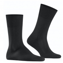 Falke Day Sock Crew Firenze (fine mesh, cotton) black Men - 1 Pair